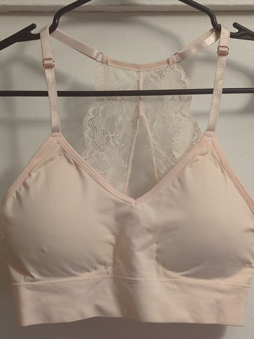 Marilyn Monroe Soft Blush Lace-Back Bralette